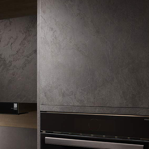 Yida cổ điển Dark tone tủ bếp cửa kính gỗ lưu trữ đựng thức ăn bồn rửa căn cứ biệt thự thiết kế căn hộ Phụ kiện bao gồm - Product Image 3