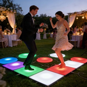 Luz LED de Matriz para Pista de Baile, Activa, Sensible a la Presión, Interactiva, Color Blanco Cálido, IP65, DMX512, 16 Colores, Regulable, para Jardín - Product Image 4