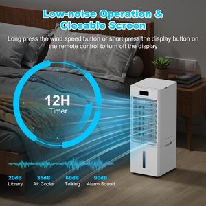 Pavimento in piedi AC portatile condizionatore d'aria evaporativo refrigeratore d'aria con 6L grande serbatoio di acqua - Product Image 5