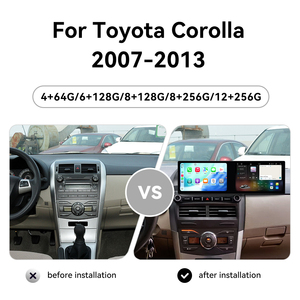 Foforfor Pantalla Dual de 10.1 Pulgadas para <span class=keywords><strong>Toyota</strong></span> <span class=keywords><strong>Corolla</strong></span> <span class=keywords><strong>2007</strong></span>-2013, Android 15, GPS, Navegación, Control Central, Radio Multimedia, Carplay Inalámbrico - Product Image 5