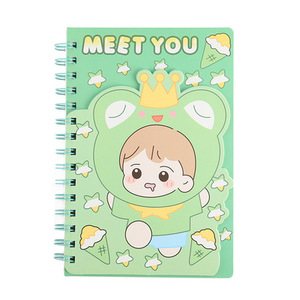 Carnet à spirale de haute qualité avec motif de dessin animé, carnet mignon kawaii pour étudiants, carnet personnalisé - Product Image 2
