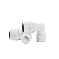 1/4 "3/8" OD Tube 1/8 "3/8" 1/2 "filetage mâle osmose inverse Aquarium raccord rapide RO eau mâle coude tuyau raccord connecteur