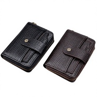Tas Pinggang Pria Zenos New Men's Fanny Pack Cross-Border Business 9-Slot dengan Gesper Motif Batu untuk Pria