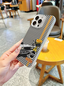 Coque de protection antichoc et anti-traces de doigts en TPU texturé <span class=keywords><strong>911</strong></span> avec étiquette d'avertissement sportif pour objectif d'appareil photo, compatible avec les téléphones 17/16/15/14 Pro Max - Product Image 3