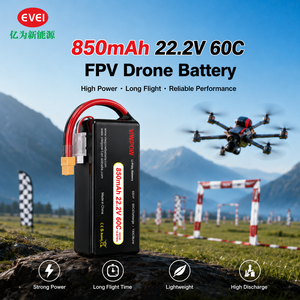 Batterie Lipo 22,2 V pour drone, décharge continue 60C, haute performance, batterie de remplacement pour micro-drone FPV quadricoptère, chargeur inclus - Product Image 6