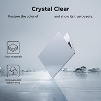 Coque de protection rigide transparente en plastique de qualité pour ordinateur portable, ultra-fine, en cristal, pour MacBook Pro 16 pouces