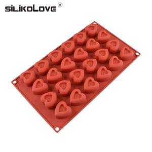 Molde de Silicona para Chocolate con 24 Cavidades en Forma de Corazón para Hacer Dulces y Postres - Product Image 3