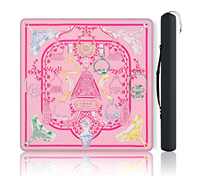 Tapis de jeu de Mahjong décoratif haut de gamme imprimé, antidérapant, surface silencieuse pour les tuiles, portable et pliable, couverture de table de poker