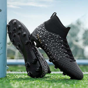 Zapatos de fútbol de alta calidad para entrenamiento al aire libre, zapatos de fútbol transpirables de caña alta para jóvenes adolescentes, zapatos deportivos para hombre - Product Image 4