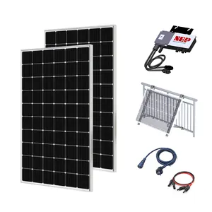 VDE 600W Balcón Rejilla Atada Micro Inversor Sistema Solar UE Alemania Monopatin Electrico MPPT Renogy Panel Solar Panouri Kit