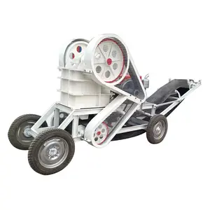 *Best Selling Gold Ore River Stone Combination Crusher Mobile Jaw Crusher Diesel Or Motor Version