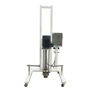 industrial movable pneumatic or electric lifting liquid cream homogenizer mixer machines