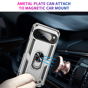 Nouvelle Coque Arrière Antichoc 2-en-1 avec Anneau Support et Béquille en TPU PC pour Google Pixel 10A (Modèle 2026) - Product Image 3