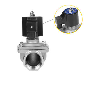 אוטומטי 24VDC 220VAC 2 דרך אוויר מים נירוסטה חשמלי סולנואיד <span class=keywords><strong>valve</strong></span> - Product Image 3