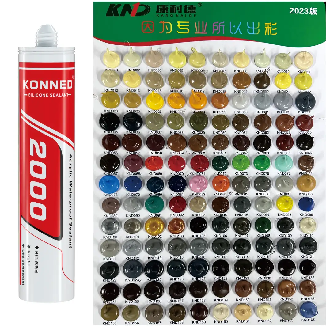 KONNED Wholesale sellador de silicona transparent silicone glue glass acrylic sealant chemical for glass