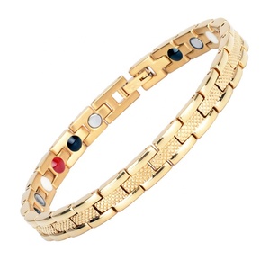 Pulsera de Acero Inoxidable con Logotipo Personalizado 4 en 1, Terapia Magnética, Equilibrio, Patrón de Serpiente, Impermeable, Pulsera de <span class=keywords><strong>Iones</strong></span> <span class=keywords><strong>Negativos</strong></span> - Product Image 2