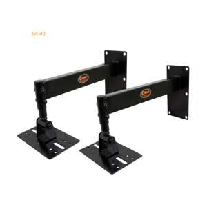 Soportes de Pared Universales para Altavoces Planos de Metal Resistentes Profesionales K-3008B-2, Capacidad de 30 kg, Ajustables - Product Image 1