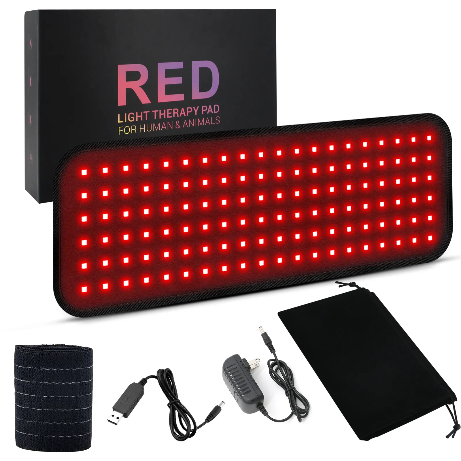 적외선 치료 장치 LED 빨간불 치료 벨트 660nm 850nm 빨간불 치료 패드 근처의 OEM/ODM