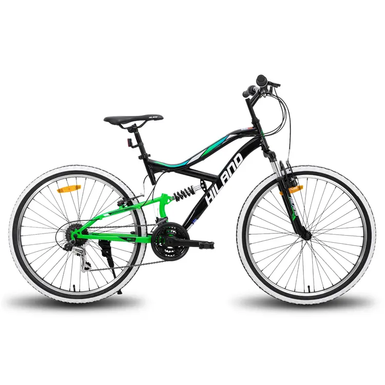 JOYKIE-Bicicleta de Montaña de acero, suspensión completa, 26 pulgadas, almacén de EE. UU.