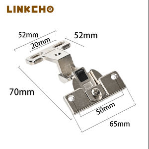 مفصلات وصل من سبيكة الزنك بزاوية كبيرة 90 درجة من LINKCHO مفتوحة تمامًا بدرجات إغلاق الباب 90 درجة - Product Image 5