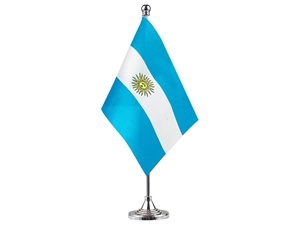 Bandera de Argentina, Decoración de Mesa de Poliéster para Oficina, Hogar, Eventos, Festivales, Celebraciones Internacionales - Product Image 1