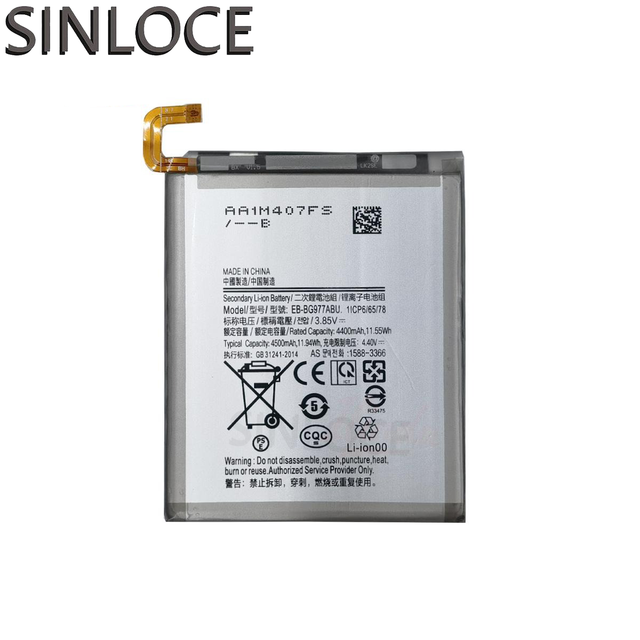 SINLOCE Wholesale High Quality Production Mobile Cell Phone Battery Factory for Samsung S10 5G  EB-BG977ABU