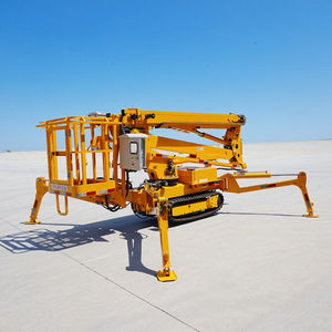 Plataforma de elevación aérea hidráulica alimentada por gasolina diésel de 12m, 14m, 16m, 18m, elevador de pluma de araña con orugas ajustable - Product Image 6