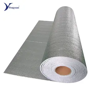 Foam Foil Insulation PengYuan OEM Reflective Foam Insulation Closed Cell Aluminum Foil Facing Roll Pe Foam Thermal Insulation