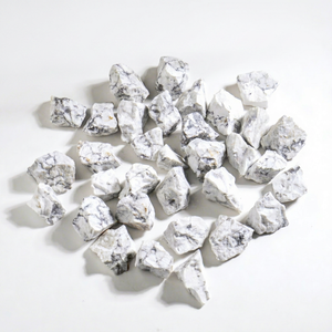 Venta Directa de Fábrica, Venta al por Mayor de Rocas Naturales Curativas de Color Blanco, Ecológicas, Talladas en Howlite, Origen EE. UU., Anshul Impex - Product Image 1