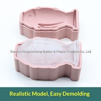Molde de silicona 3D con forma de pez dorado para velas aromáticas, herramientas creativas de bricolaje para decoración de pasteles, modelo de resina de animal pequeño, hecho en China JYBM