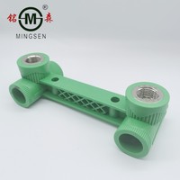 Haute qualité blanc gris vert couleur ppr double té raccords de tuyauterie pour l'eau de boisson