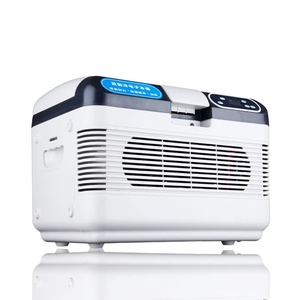 Mini réfrigérateur congélateur 12V/24V/220V 12L avec refroidissement semi-conducteur pour dortoir à domicile, voiture et camion - Product Image 1
