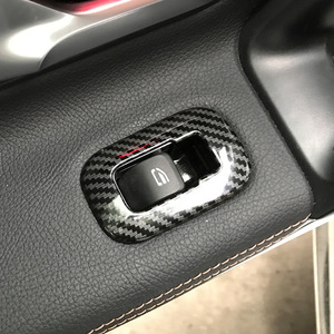 Mercedes-Benz <b>Window</b> Control <b>Panel</b> Trim Carbon Fiber Textured ABS Button Cover For A-Class CLA-Class W177 C118 - Product Image 1