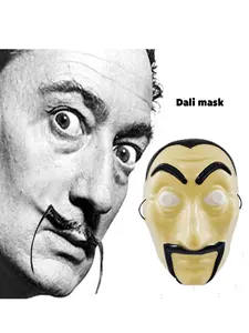 A Pvc Halloween Dali Mask La Casa De Papel Paper Money House Decoration Props The Best Choice For Role Play