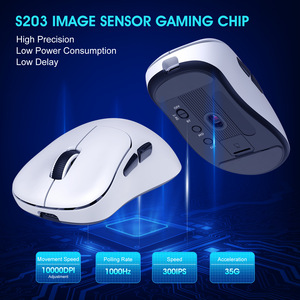 Ratón inalámbrico para juegos Vortex, 55 g, 7 botones, Bluetooth de tres modos, fotoeléctrico con cable, 120x65x40 mm - Product Image 5