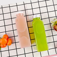 Bouteille vide en plastique transparent de qualité alimentaire jetable pour les boissons, jus, soda, champagne, boissons énergisantes pour animaux de compagnie