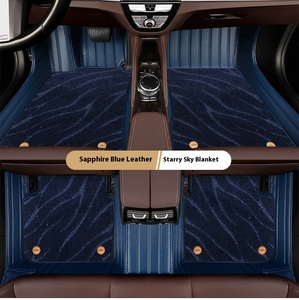 Alfombrillas personalizadas con diseño de diamantes de cuero 5D para Honda CRV Civic HRV para <span class=keywords><strong>Toyota</strong></span> Mercedes Audi-Serie de modelos de lujo - Product Image 4