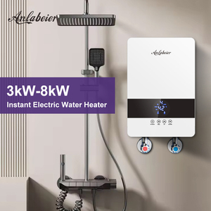 Anlabeier XD60 Smart Home Tankless Hot Water Heater 220V 50Hz 60Hz 6kW Thermostatic Instant Electric Bathroom <b>Shower</b> Heater - Product Image 3