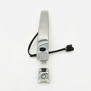 Poignée de porte extérieure chromée côté conducteur avant gauche avec trou de serrure pour 2010-2013 <span class=keywords><strong>Nissan</strong></span> Rogue 80640-CZ31B 80645-CA000 FL - Product Image 1