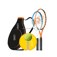 Vente en gros usine : Entraîneur de tennis portable avec balle de rebond pour entraînement solo, aide à l'entraînement du swing, logo personnalisé, fournisseur OEM