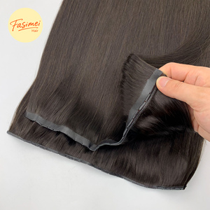 Extensions de cheveux indiens Remy de haute qualité en gros, double trame droite XO, trame papillon, trame de cheveux humains - Product Image 3