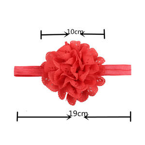 Bandeau élastique à fleurs pour bébé Accessoires de coiffure pour nouveau-né Bandeau à fleurs pour bambins Bandeau pour petites filles - Product Image 4