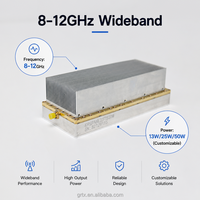 Module amplificateur de puissance large bande haute performance 8-12 GHz personnalisable 13W/25W/50W pour coordonnateur de signal de télécommande