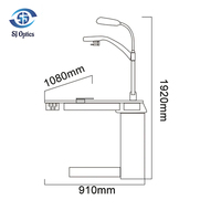 CS-660 d'unité de chaise de réfraction ophtalmique de qualité supérieure d'équipements optiques de SJ Optics pour le magasin optique