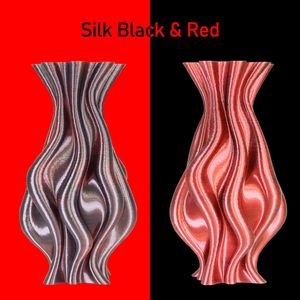Fil PLA Soie Bicolore Brillant Rouge et Noir 1,75 mm 1KG – Nouvelle Version pour Imprimantes 3D – Prise en Charge des Tiges Plastiques - Product Image 4