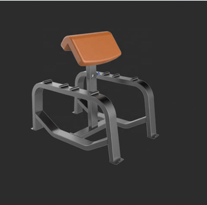 Équipement de gymnastique commerciale double fonction Preacher Curl Strength Machine Standing Preacher Curl Bench - Product Image 3