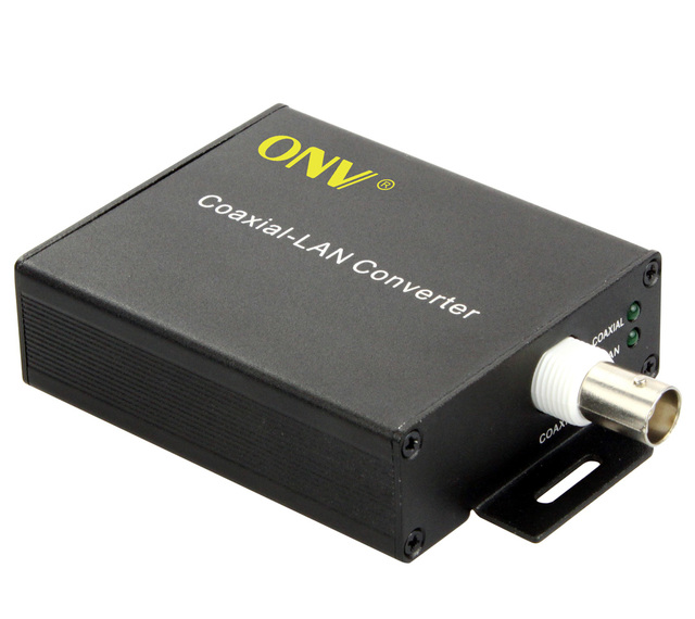 1BNC port + 1RJ45 EoC and power over coaxial IP camera ethernet over coaxial analog to ip with nvr, dvr