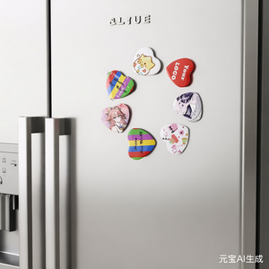 Imán de Refrigerador con Foto Personalizable en Forma de Corazón, Impresión Digital Ecológica de 57*53mm, Recuerdos Personalizables para San Valentín, Bodas <span class=keywords><strong>y</strong></span> Fiestas - Product Image 6