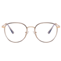 MS 83607 2024 Nuevas Gafas Ópticas Anti-Luz Azul con Marco de TR90+Metal para Mujer, Diseño Colorido, Logotipo Personalizado CN