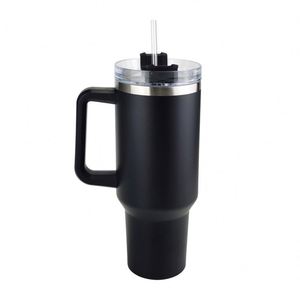 Tasse isotherme en acier inoxydable 304, grande capacité, design élégant, pot à café en acier inoxydable 40oz, tasse de voiture - Product Image 2